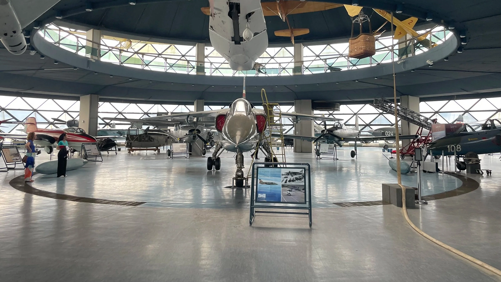 Aviation Museum near Belgrade Nikola Tesla Airport interior view