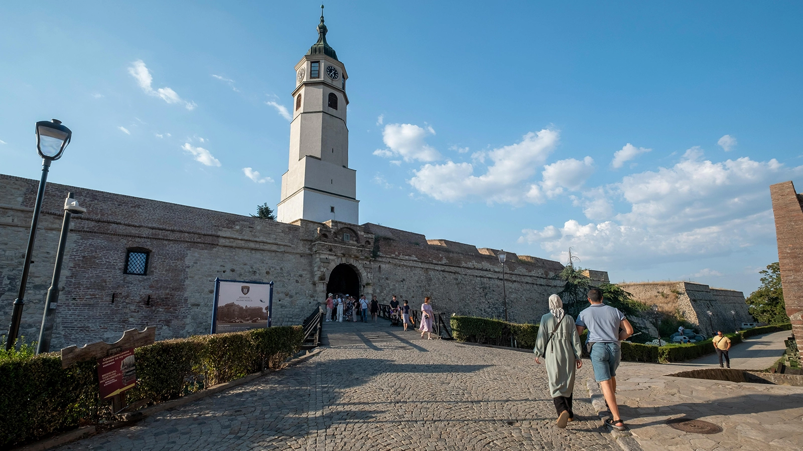 Kalemegdan Fortress in Belgrade with Victor Monument
