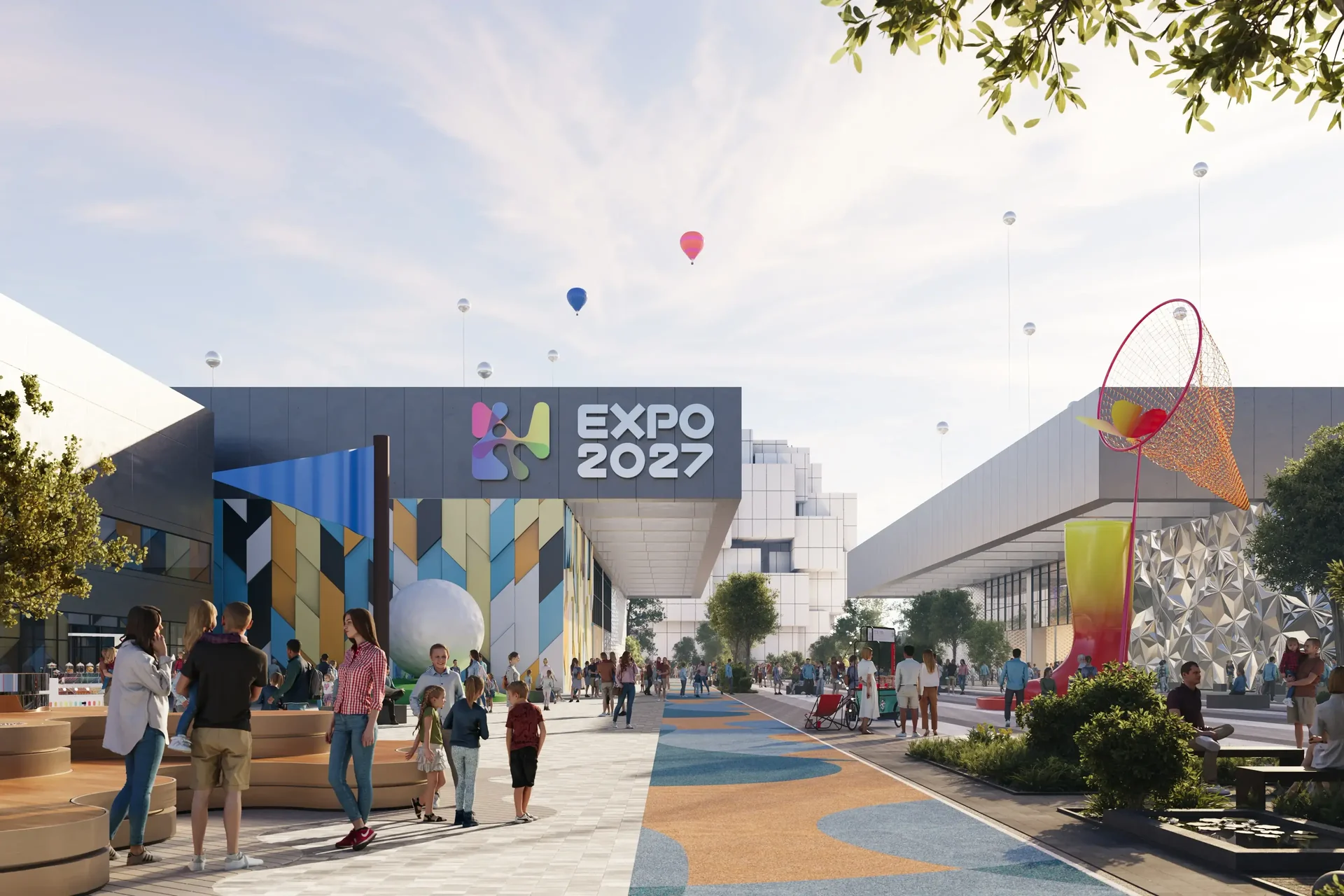 Expo 2027 Belgrade airport transfer, the Expo 2027 site in Surcin near Nikola Tesla Airport